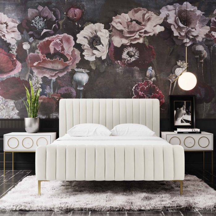 ANGELA CREAM BED IN QUEEN - Image 2