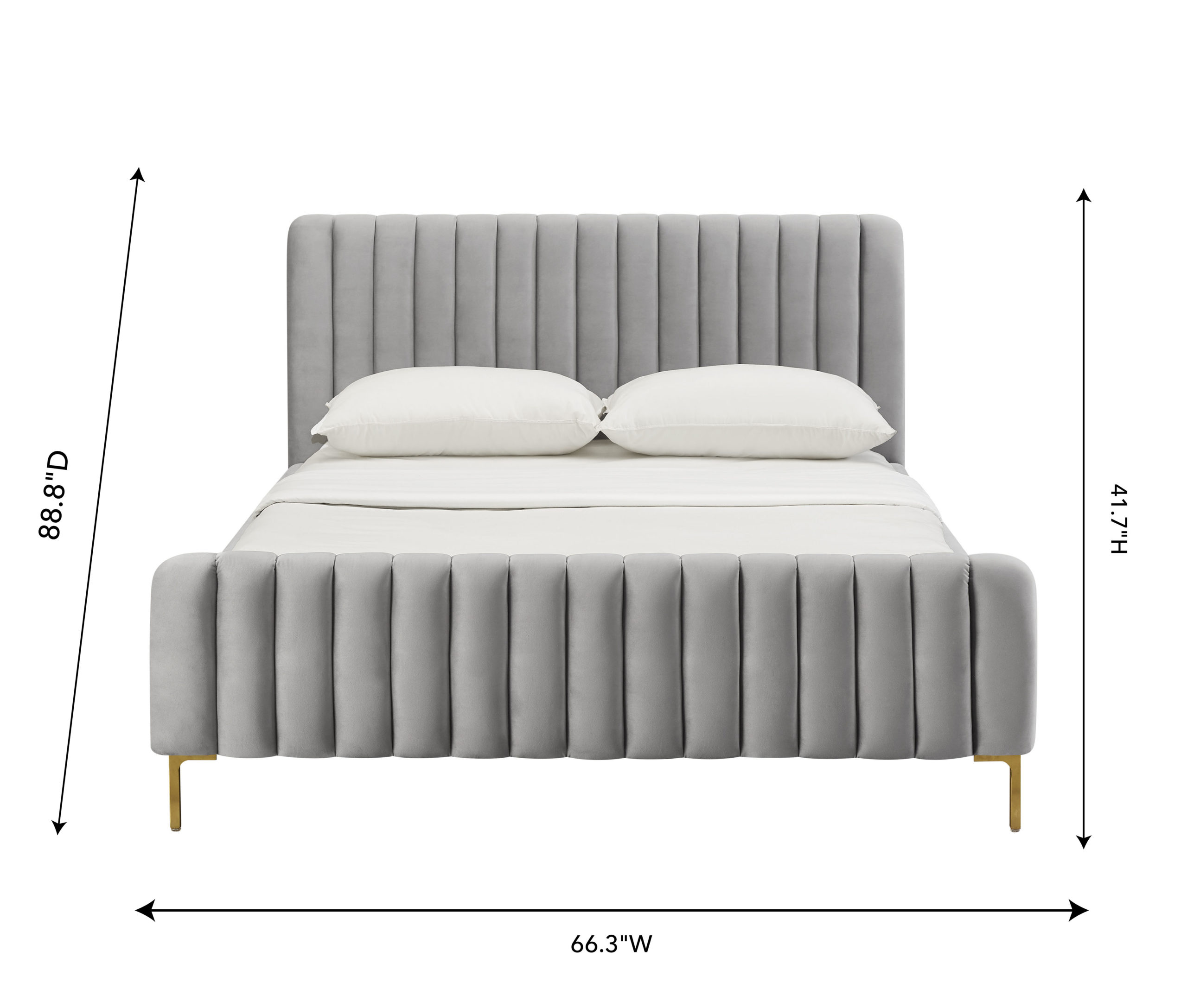 ANGELA GREY BED IN QUEEN - Image 6