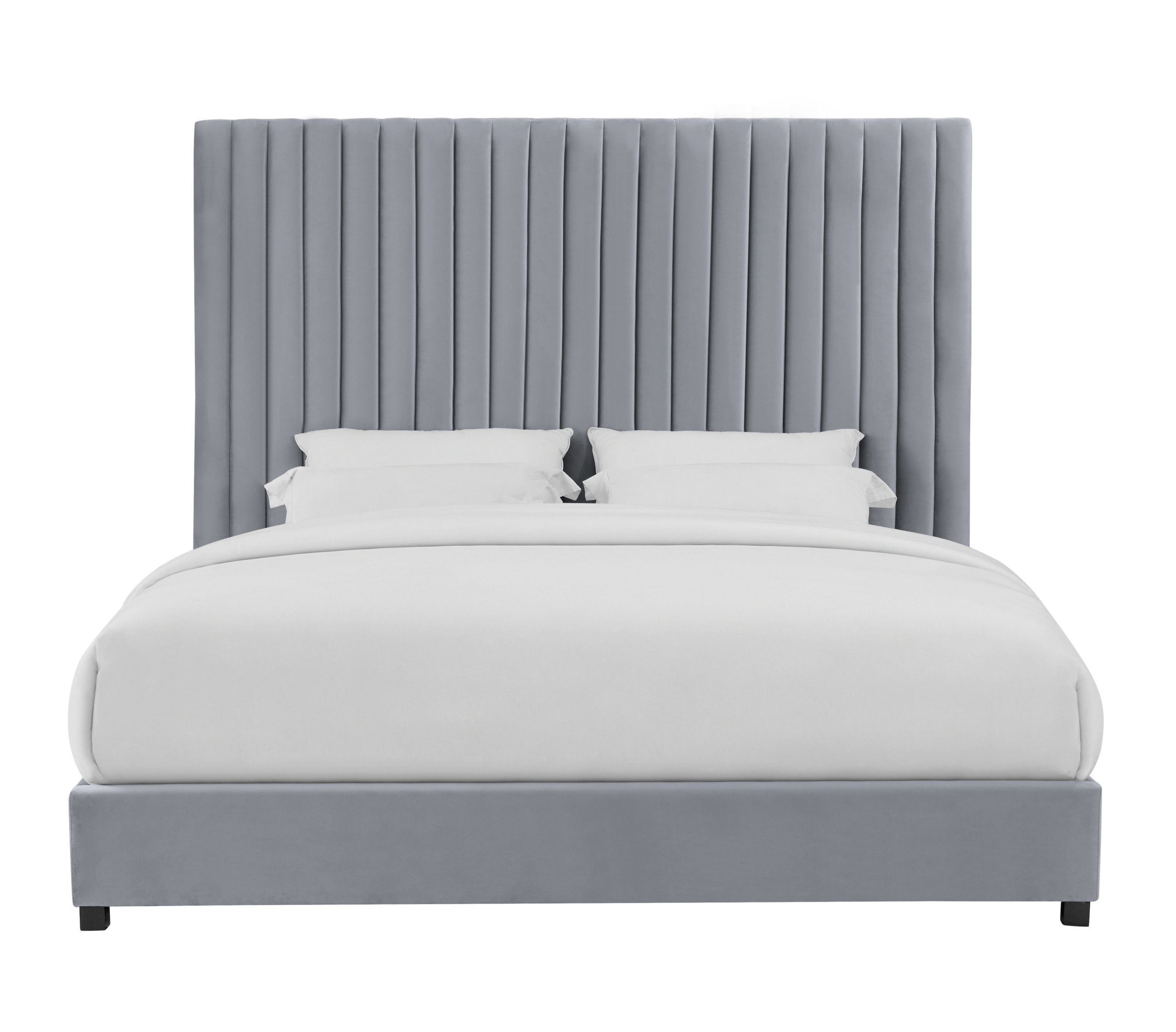ARABELLE GREY BED IN QUEEN - Image 3