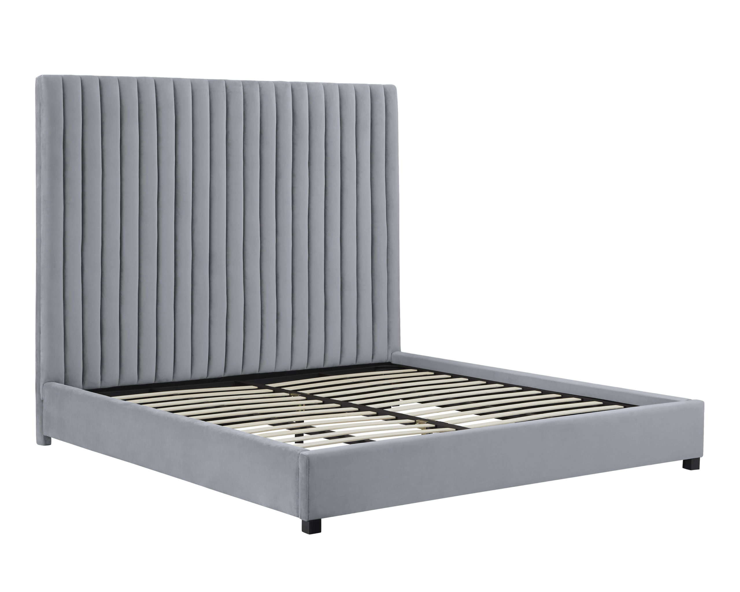 ARABELLE GREY BED IN QUEEN - Image 6