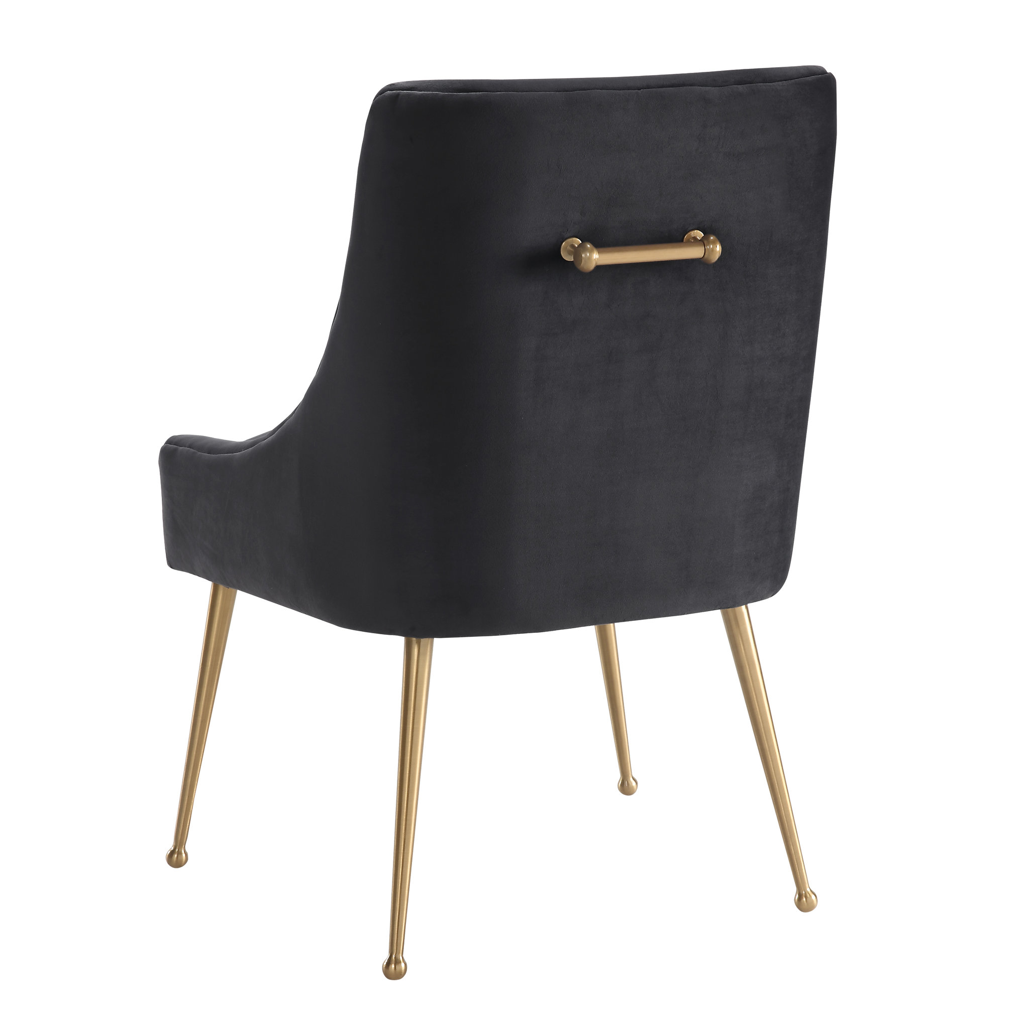 BEATRIX GREY VELVET SIDE CHAIR - Image 8
