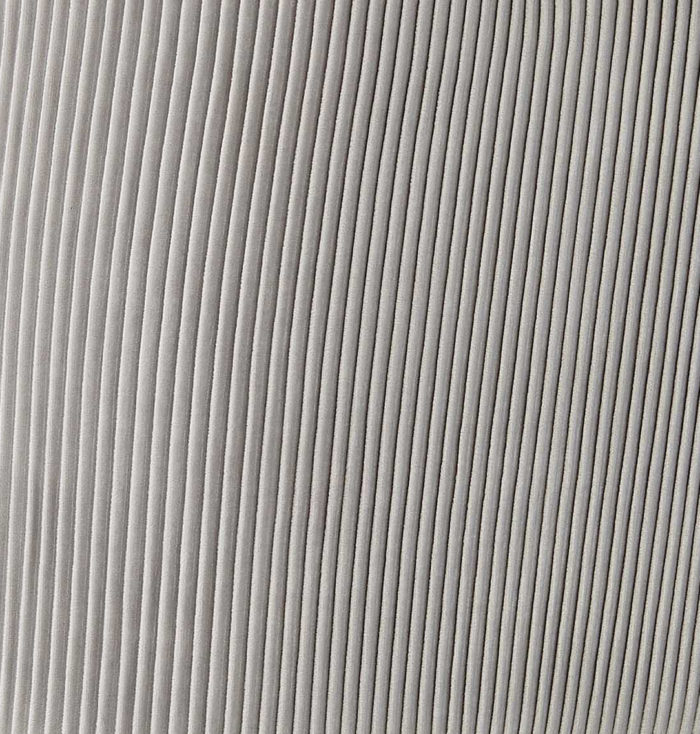 BEATRIX PLEATED LIGHT GREY VELVET CHAIR - SILVER LEGS - Image 5
