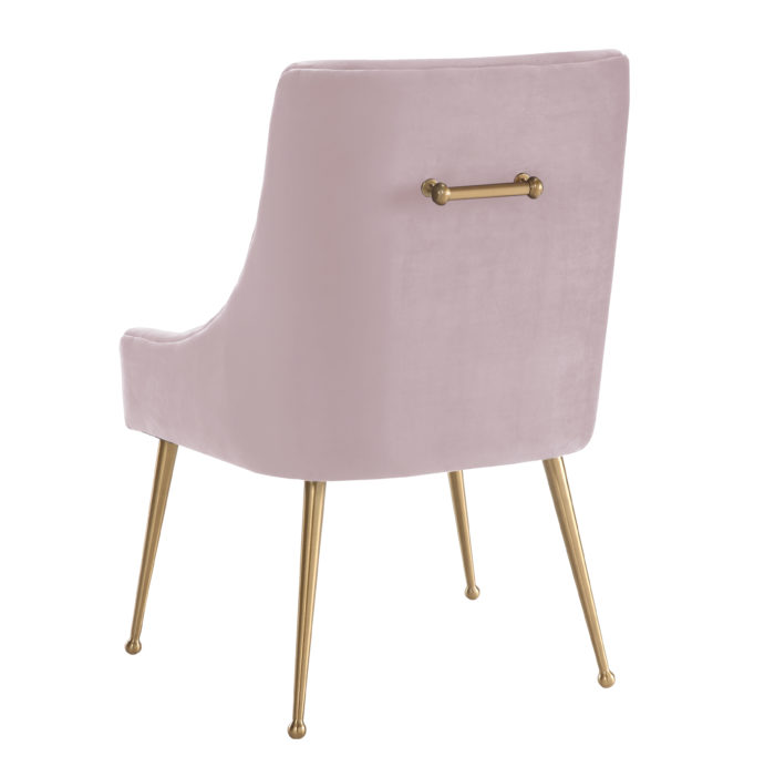 BEATRIX BLUSH VELVET SIDE CHAIR - Image 8