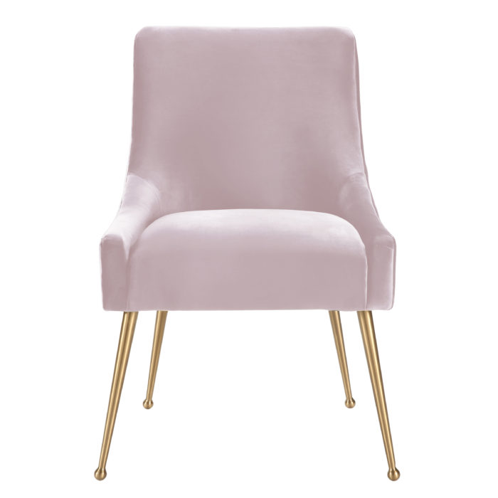 BEATRIX BLUSH VELVET SIDE CHAIR