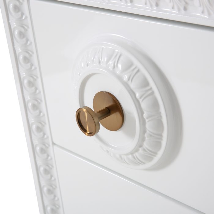 BOVEY WHITE LACQUER DESK - Image 3