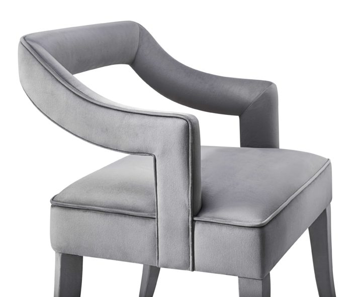 TIFFANY GREY VELVET CHAIR - Image 6
