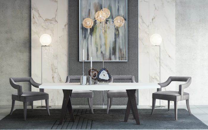TIFFANY GREY VELVET CHAIR - Image 2
