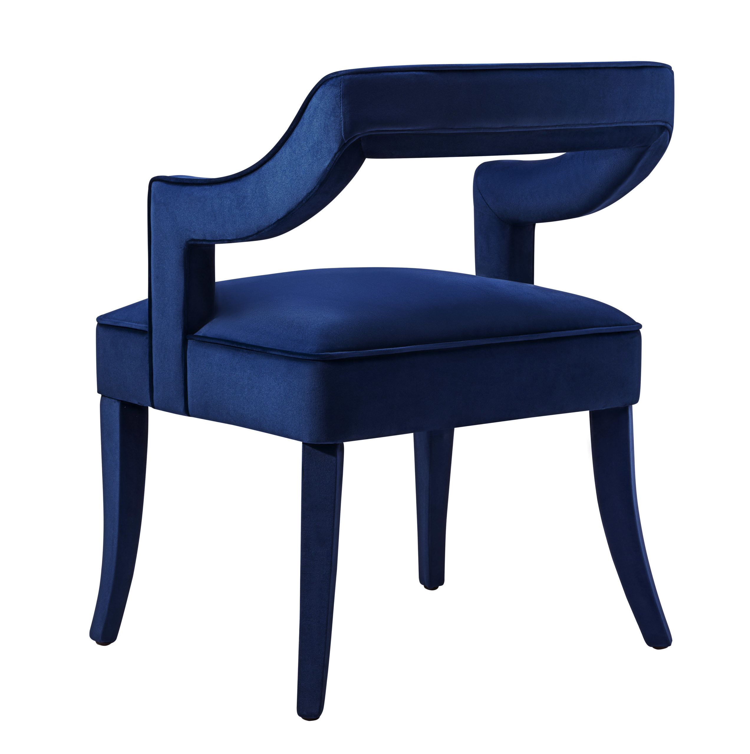 TIFFANY NAVY VELVET CHAIR Michele Pelafas