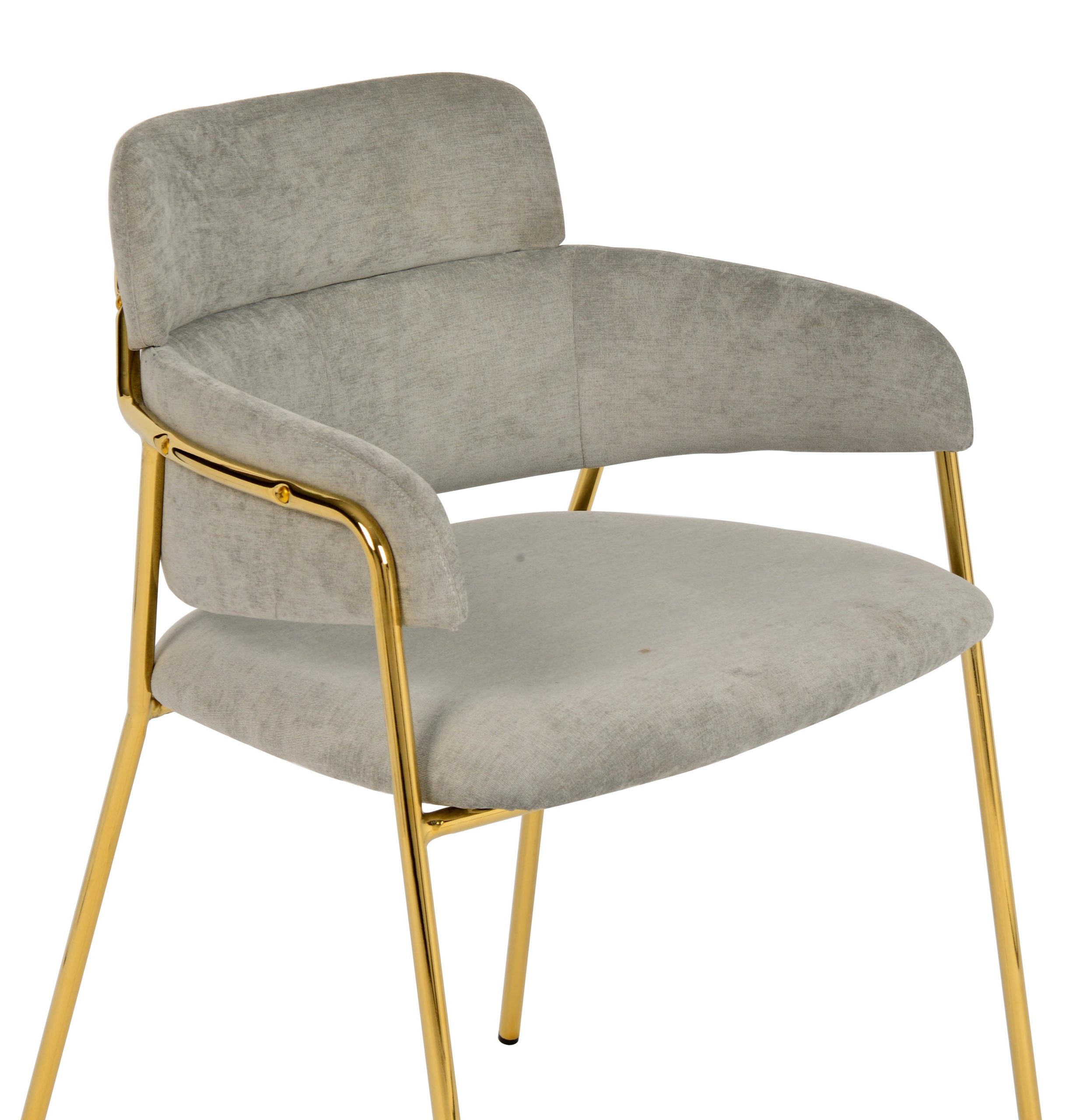 KARL GREY VELVET CHAIR (SET OF 2) - Michele Pelafas