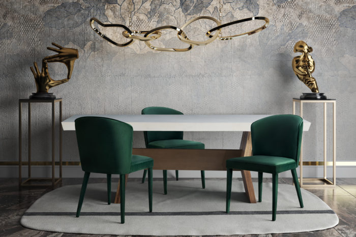 METROPOLITAN FOREST GREEN VELVET CHAIR - Image 2