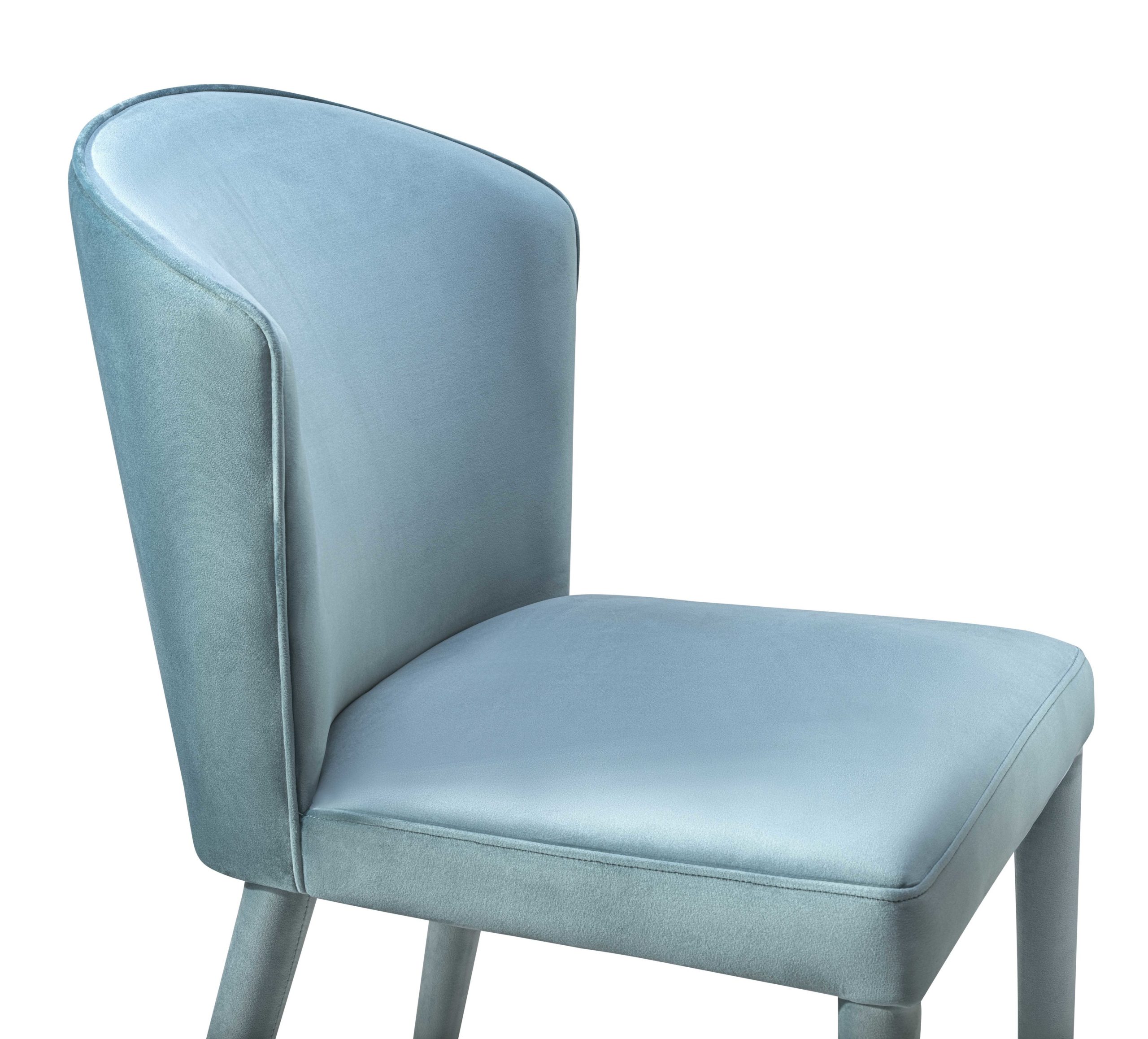 METROPOLITAN SEA BLUE VELVET CHAIR - Image 5
