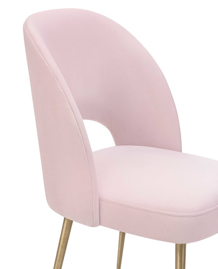 SWELL BLUSH VELVET CHAIR - Image 5