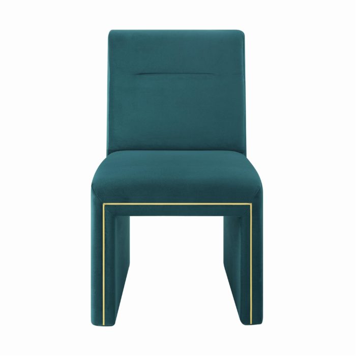 JAFFA TEAL VELVET CHAIR - Image 3