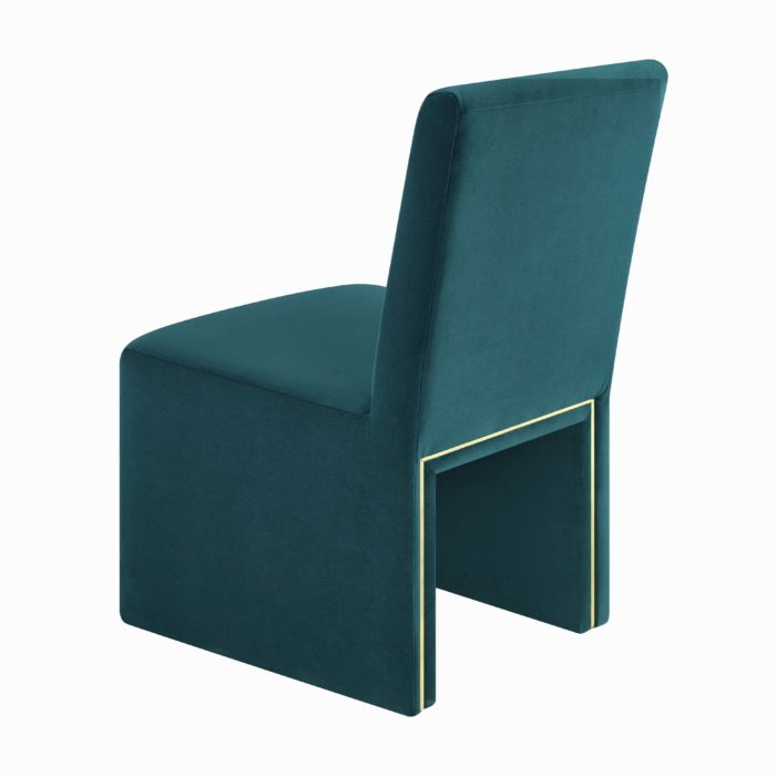 JAFFA TEAL VELVET CHAIR - Image 4