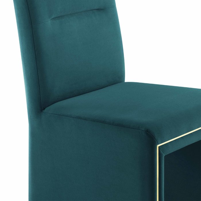 JAFFA TEAL VELVET CHAIR - Image 5