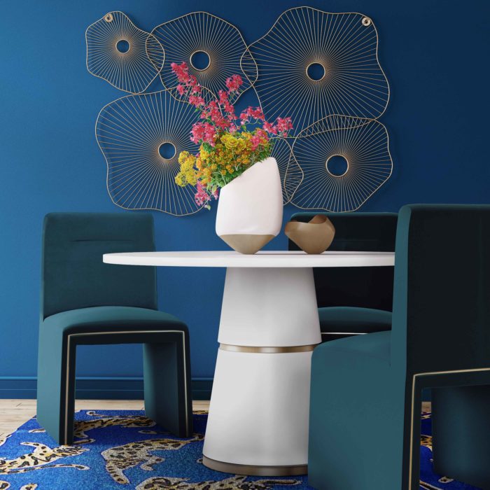 JAFFA TEAL VELVET CHAIR - Image 2