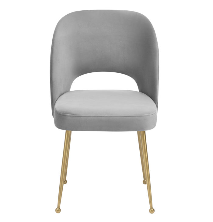 SWELL LIGHT GREY VELVET CHAIR - Image 3