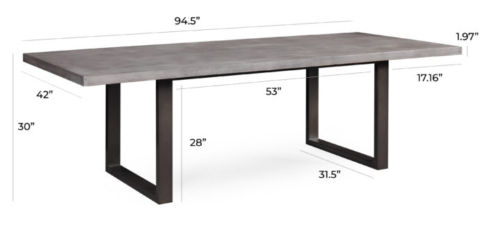 EDNA CONCRETE TABLE - Image 3