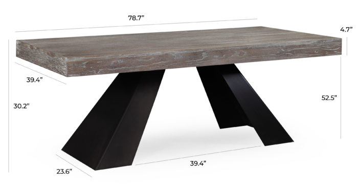 WESTWOOD ELM DINING TABLE - Image 7