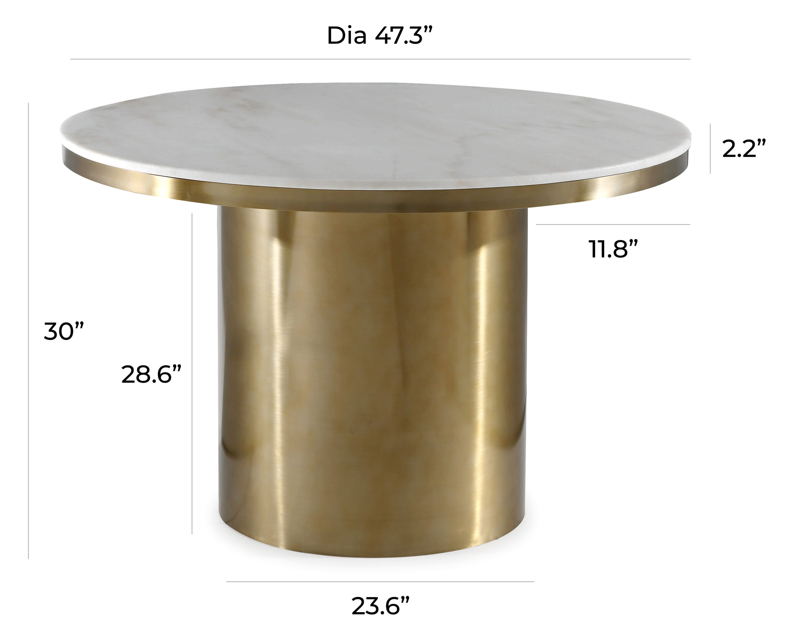 Alisin marble shop dining table