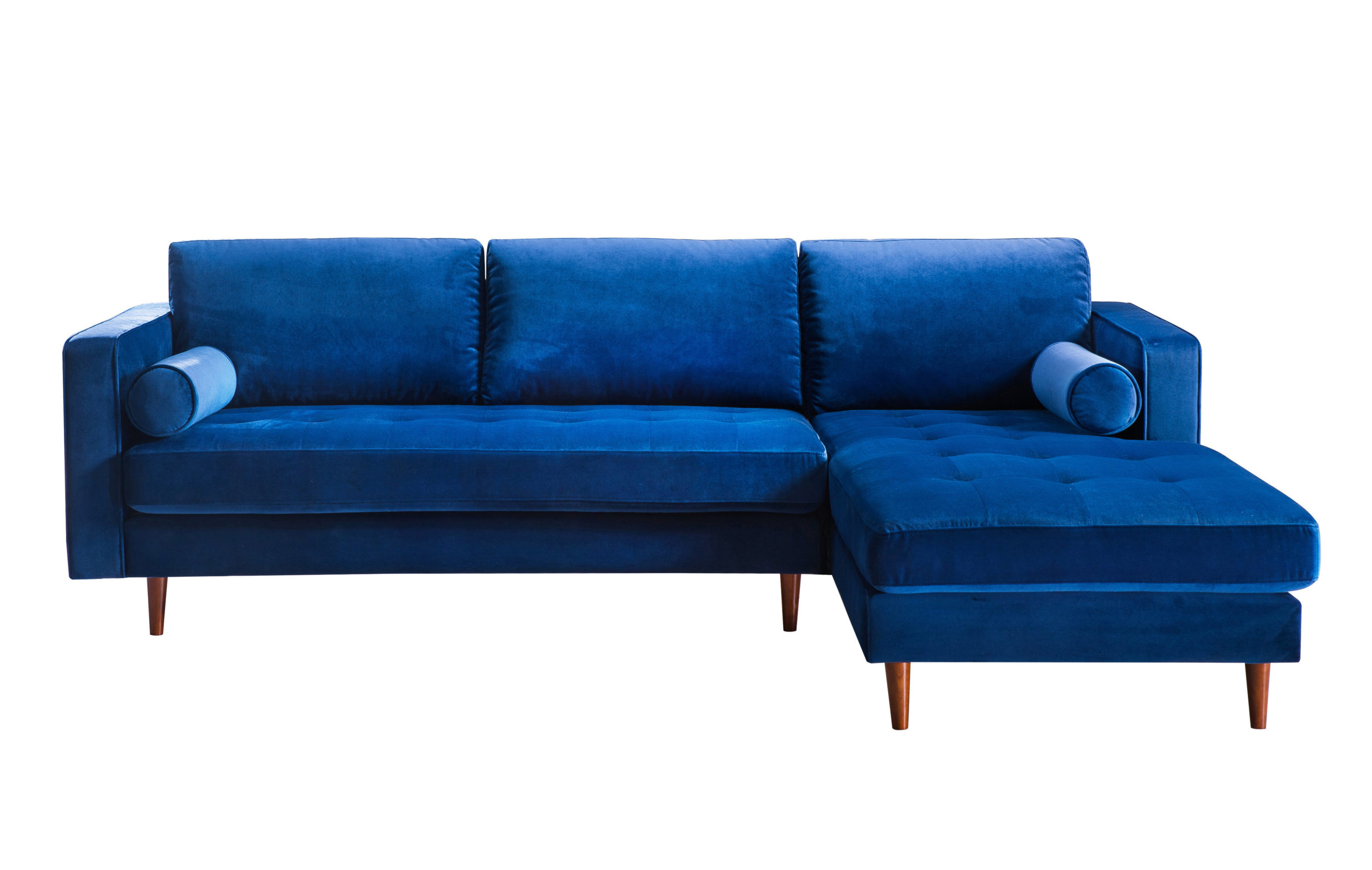 COMO NAVY VELVET SECTIONAL RAF - Image 9
