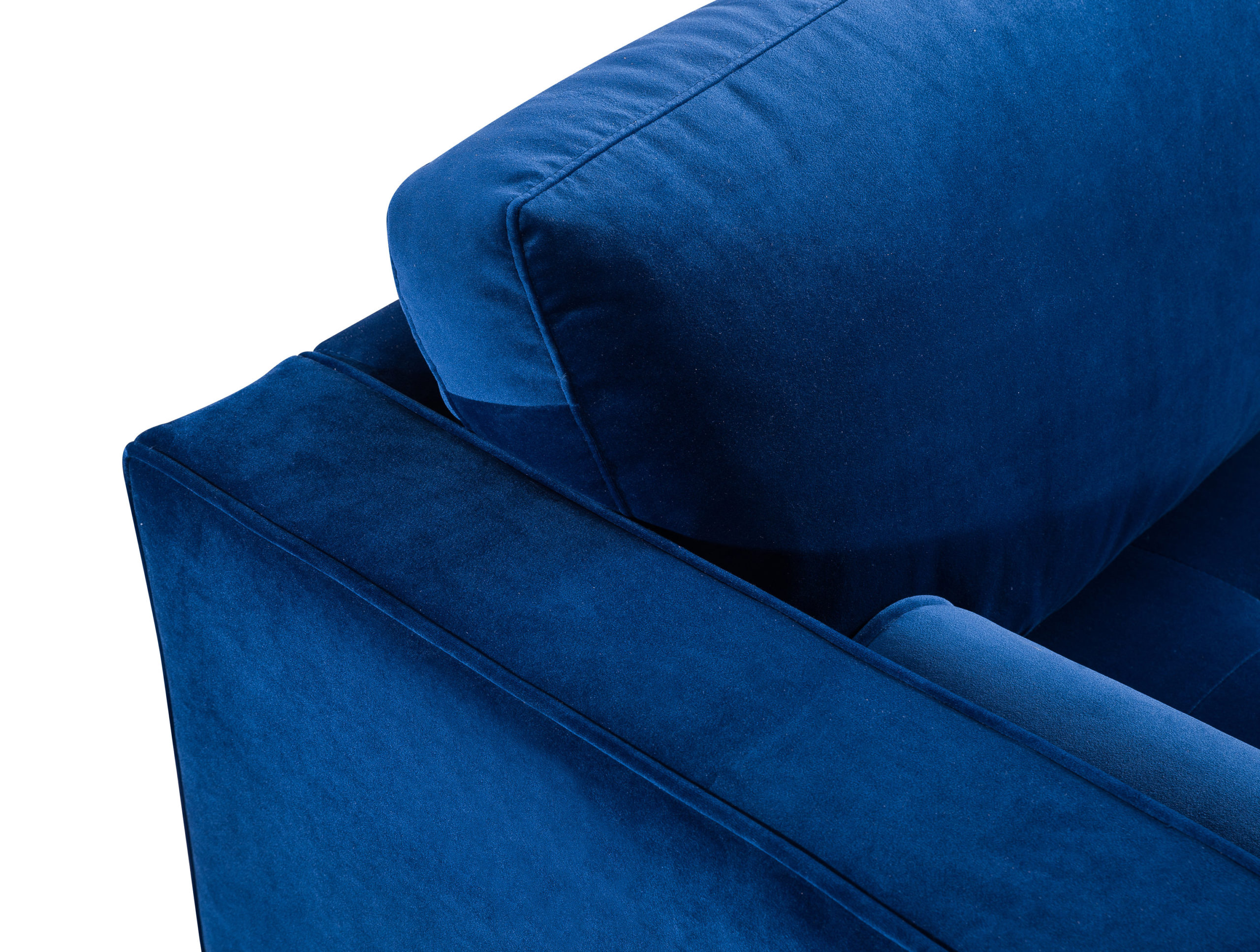 COMO NAVY VELVET SECTIONAL RAF - Image 6