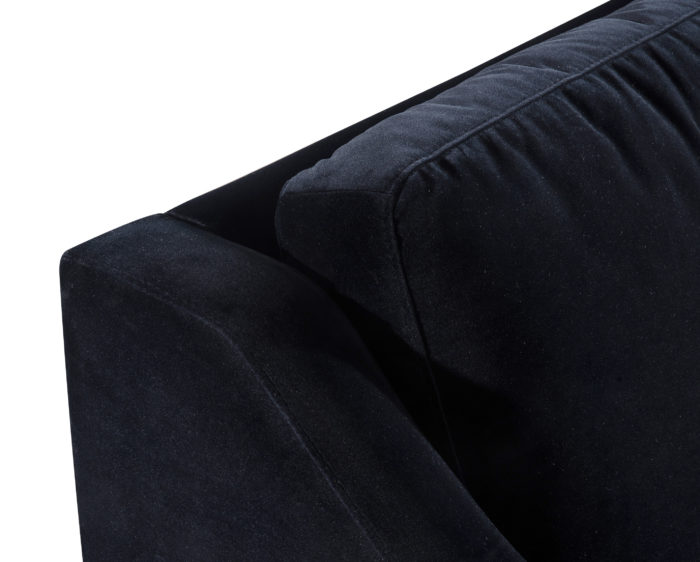 Milan Black Velvet Sofa Couch - Image 8