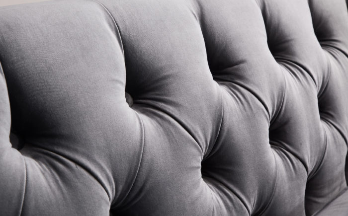 RIMINI GREY VELVET SOFA - Image 5