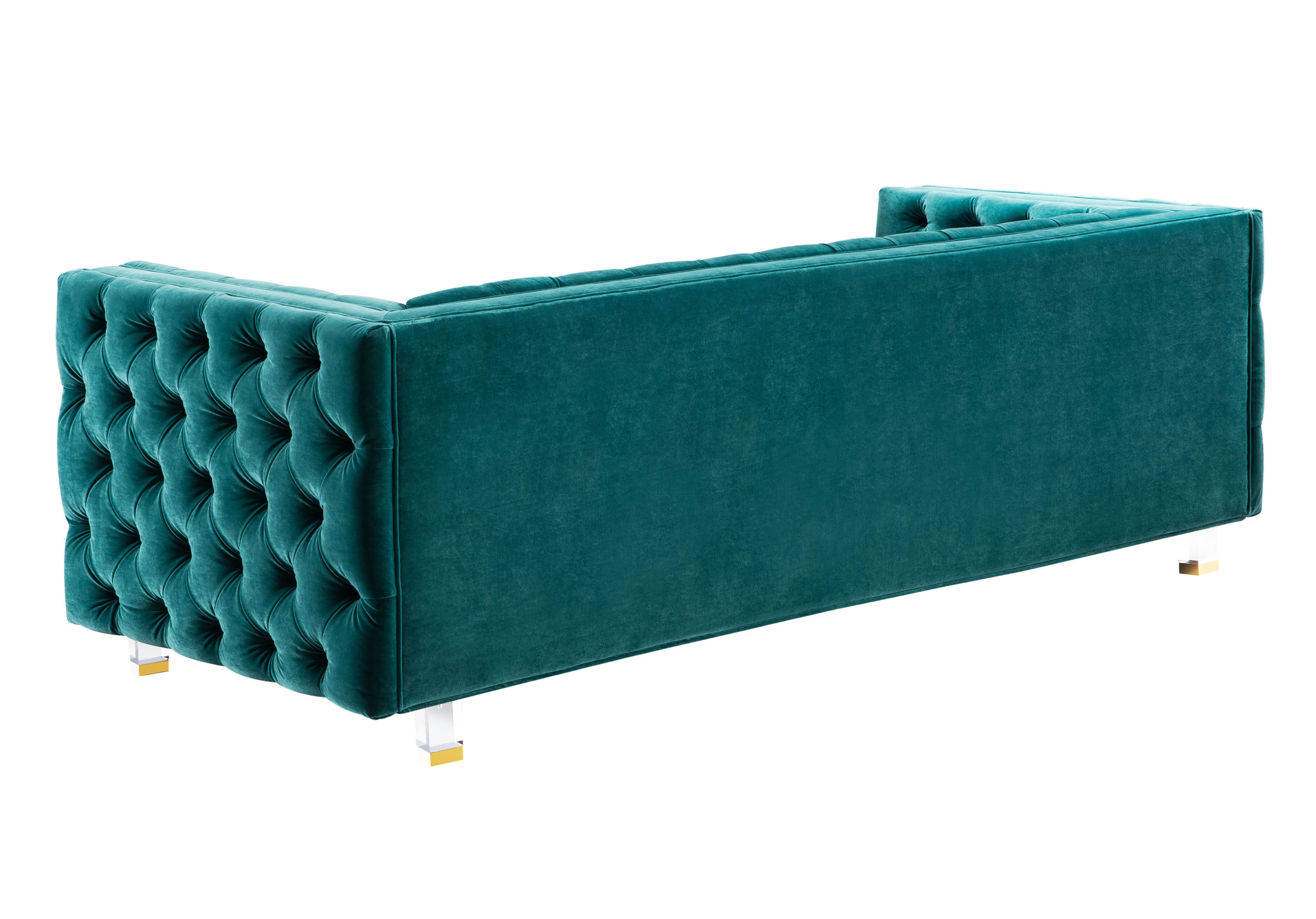 RIMINI GREEN VELVET SOFA - Image 3