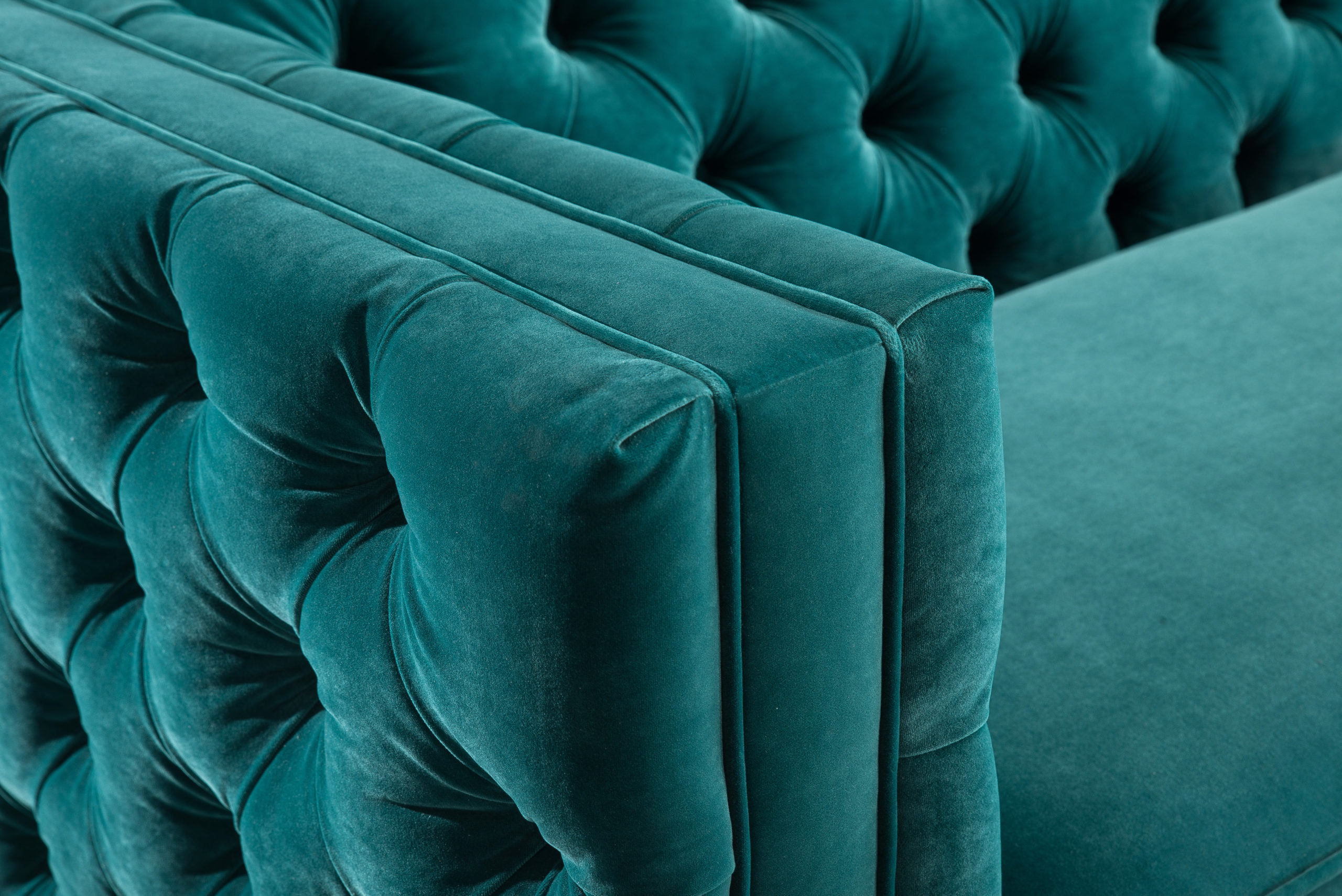 RIMINI GREEN VELVET SOFA - Image 5