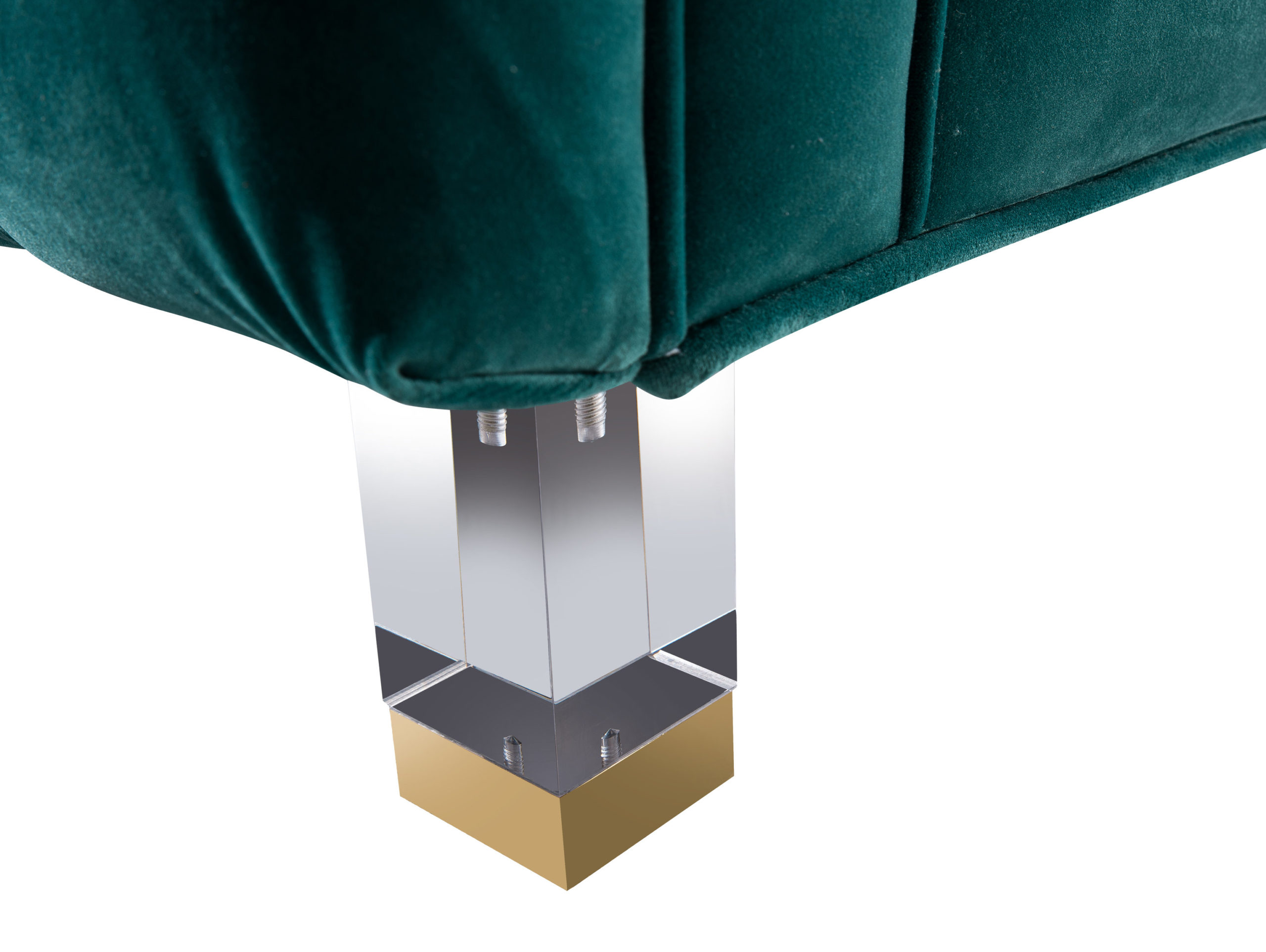 RIMINI GREEN VELVET SOFA - Image 6