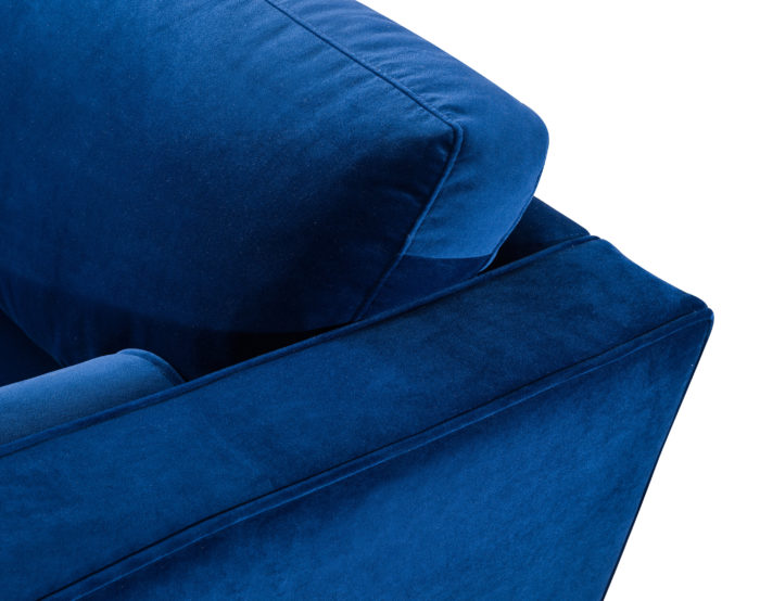 COMO NAVY VELVET SECTIONAL LAF - Image 10