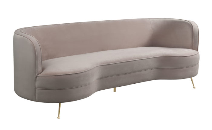 FLARE BLUSH VELVET SOFA - Image 2
