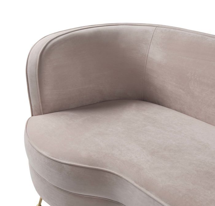 FLARE BLUSH VELVET SOFA - Image 5