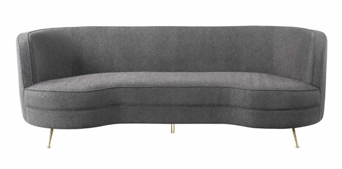 FLARE GREY TWEED VELVET SOFA - Image 3
