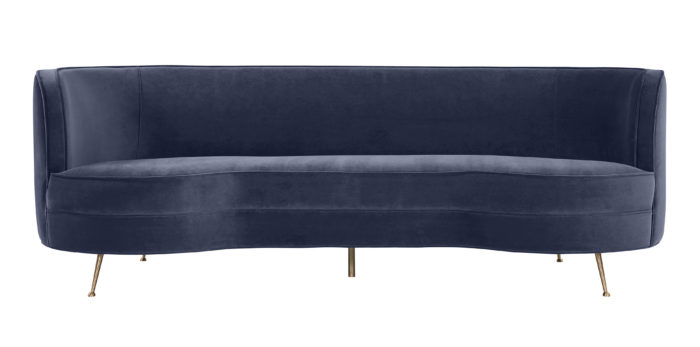 FLARE DARK GREY VELVET SOFA - Image 3