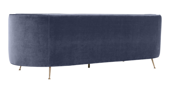 FLARE DARK GREY VELVET SOFA - Image 4
