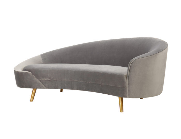CLEOPATRA GREY VELVET SOFA - Image 7