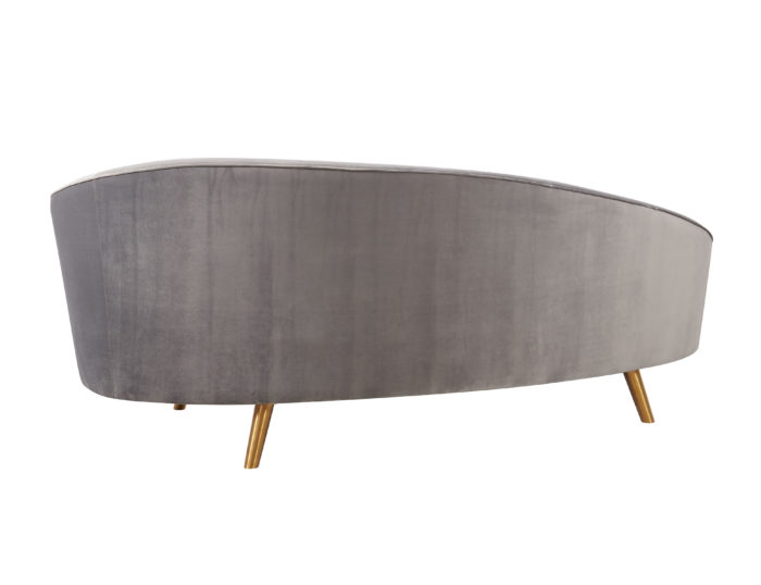 CLEOPATRA GREY VELVET SOFA - Image 3