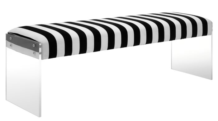 ENVY PARIS VELVET/ACRYLIC BENCH - Image 7
