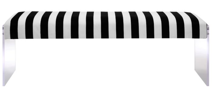 ENVY PARIS VELVET/ACRYLIC BENCH - Image 3