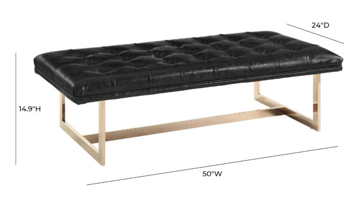 OPPLAND BLACK BENCH - Image 7