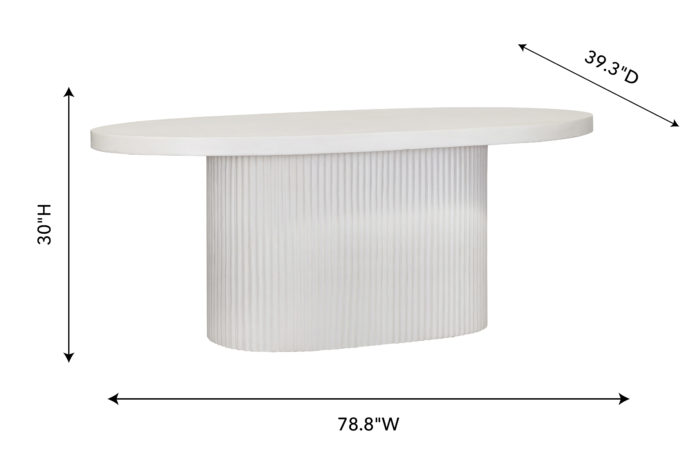 Wave Concrete Dining Table - Image 3