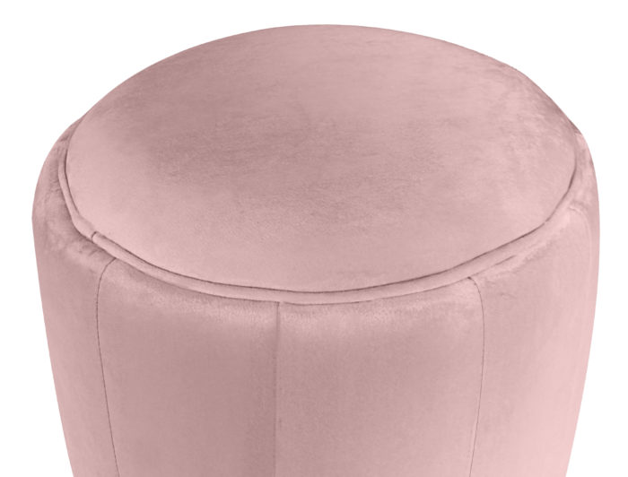 IVES BLUSH VELVET OTTOMAN - Image 4