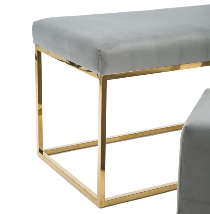 LILA TRI VELVET BENCH - Image 13
