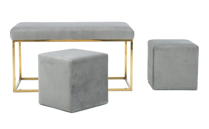 LILA TRI VELVET BENCH - Image 8