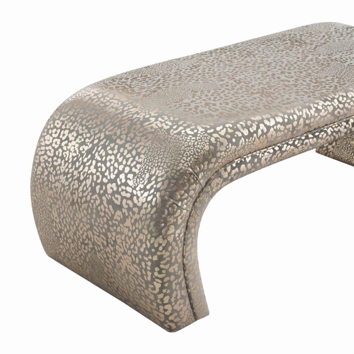 KENYA GILDED LEOPARD  BENCH - Image 3