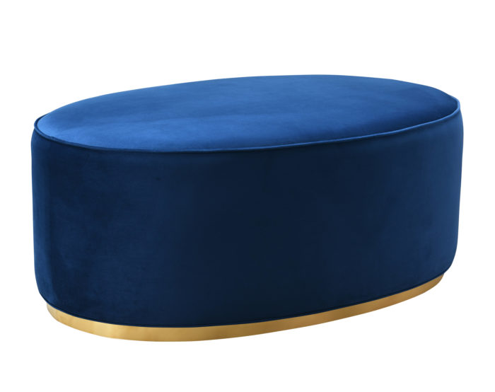 SCARLETT NAVY OTTOMAN - Image 2