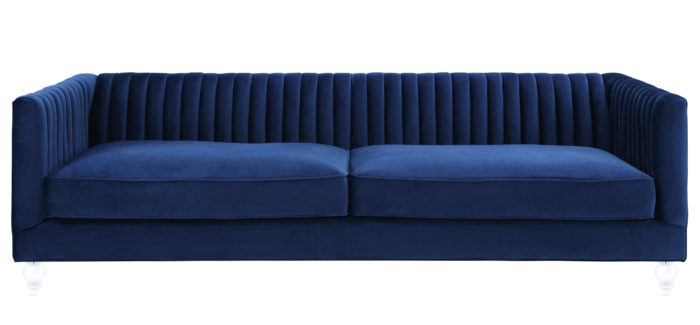 AVIATOR BLUE VELVET SOFA - Image 2