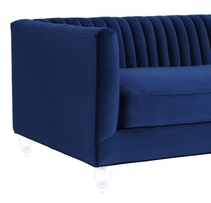 AVIATOR BLUE VELVET SOFA - Image 4